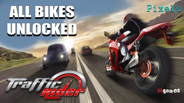 Traffic Rider Mod Apk all bikes Unlocked