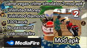 Vegas Crime Simulator 2 Mod Apk unlimited money and gems