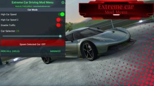 Extreme car driving simulator mod menu