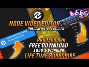 Node Video Editor Mod Apk unlocked