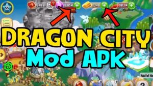 dragon city mod apk poster