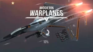 modern warplanes mod apk poster