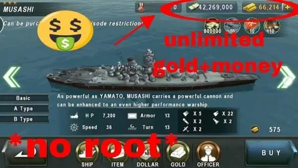 modern warships mod apk unlimited money and gold