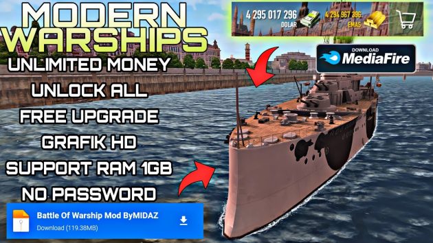 modern warships mod apk unlocked all