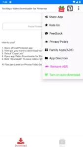 Pinterest Video Downloader MOD APK 1.7.0 (Premium Unlocked) 2