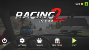 racing in car 2 mod apk logo