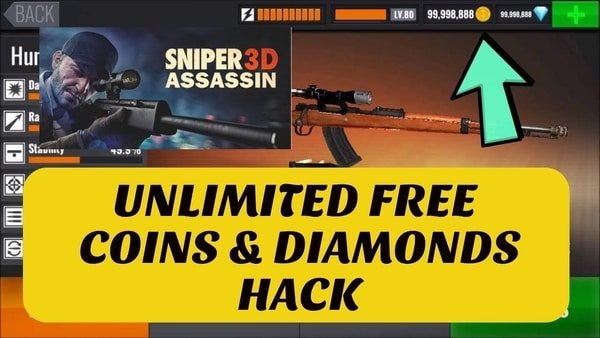 Sniper 3D MOD APK Unlimited Money