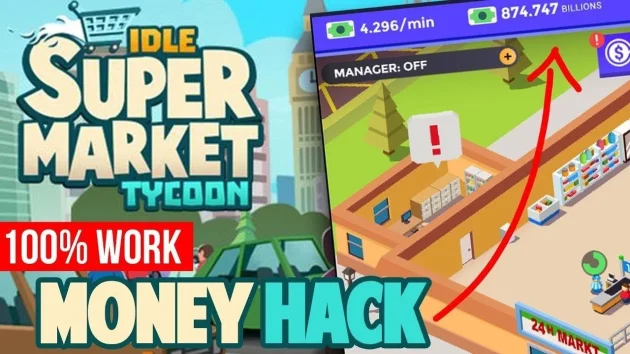 Idle Supermarket Tycoon Mod Apk unlimited money and gems
