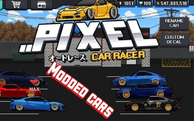Pixel Car Racer Mod Apk Unlimited Money