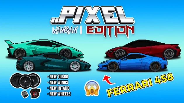 Pixel Car Racer Mod Apk supercars