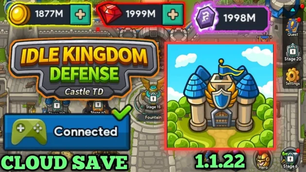 idle kingdom defense unlimited money and gems