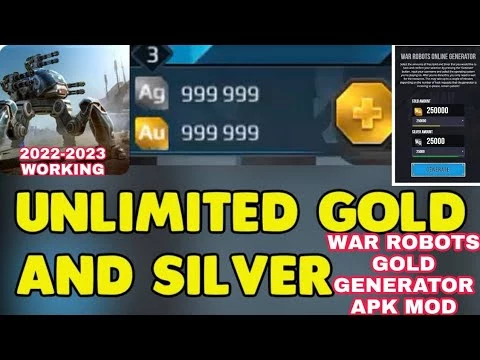 war robots mod apk unlimited gold & Silver 2023