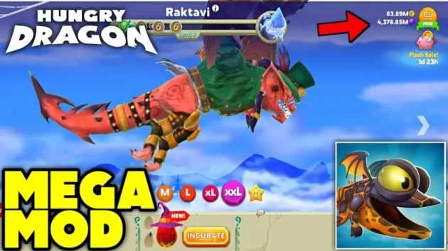 hungry dragon mod apk unlimited money and gems