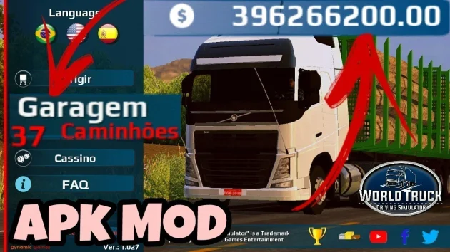 World Truck Driving Simulator Mod Apk unlimited money