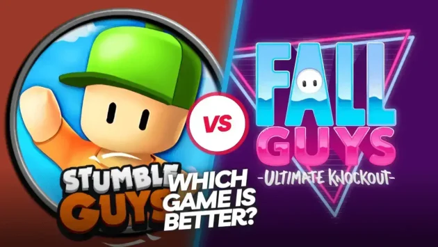 Stumble guys vs fall guys cover photos