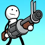 one gun stickman mod apk icon
